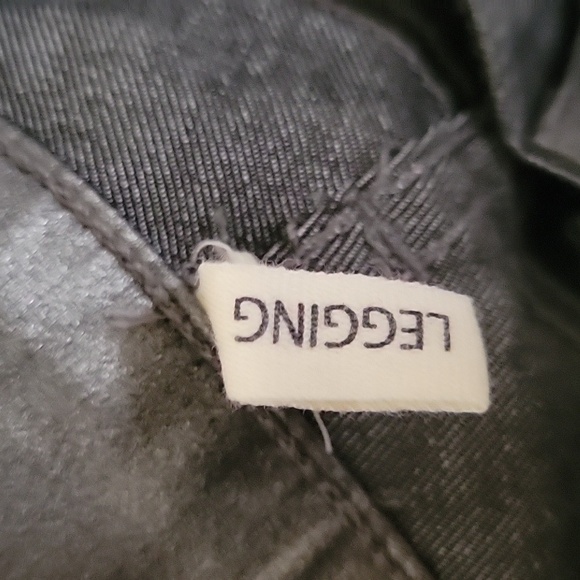 Rag & Bone Pewter Metallic Skinny Jean Leggings - Size 25 - Picture 7 of 9